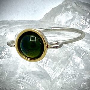 Damesring zilver 925 en tombak