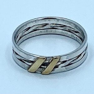 zilver met tombak damesring
