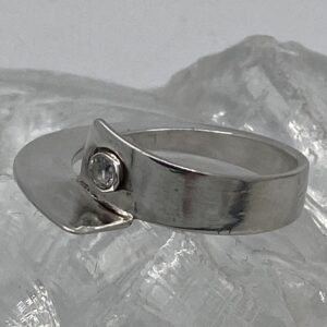 gesmeden damesring zilver 925 met zirkoon