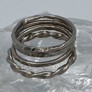 zilveren combinatie-ringen