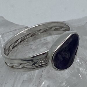 Zilveren 925 damesring met steen