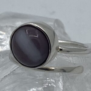 Damesring zilver 925 met glaszetting