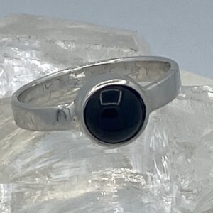 Damesring Sterling zilver met glasinzet