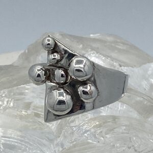 Zilver 925 met zilveren bolletjes in verschillende grootte