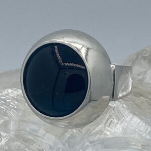 Damesring zilver 925 met grote glaszetting