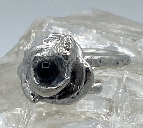 NicoWerk Eenvoudige zilveren damesring van 925 sterling zilver smal met