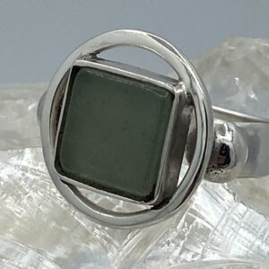 Damesring zilver 925 met aventurijn