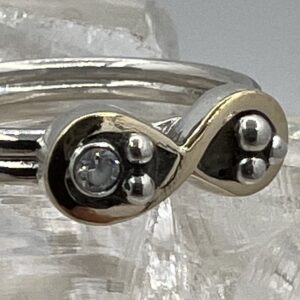 Damesring met zirkoon