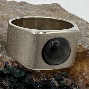 Heren/dames ring zilver 925 gematteerd